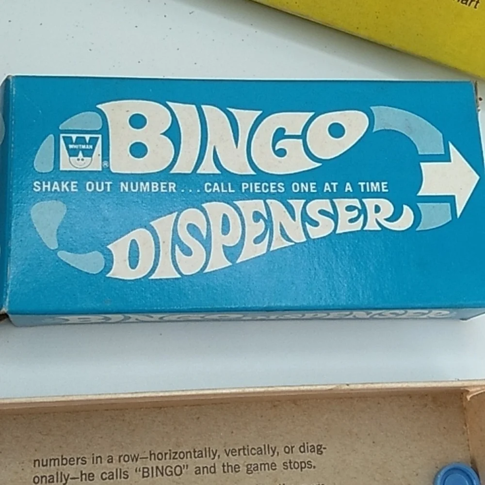 Vintage 1970s Whitman bingo game set